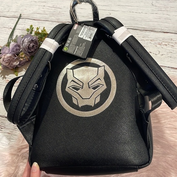 NWT Loungefly Wakanda Forever Figural Mini Backpack Black Panther Marvel - Picture 8 of 9